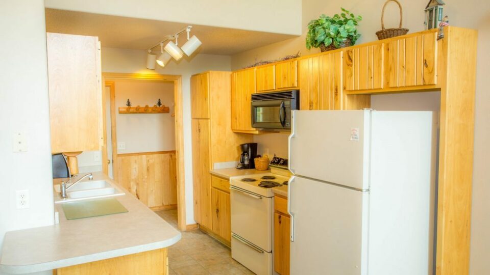 Kitchen in a Bemidji Cabin Rental