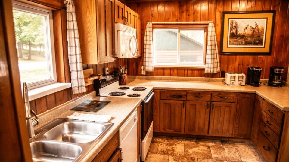 Cabin Rental 10 Interior Fully Equipped Kitchen