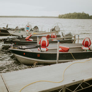 Rental Boat at Resort on Big Turtle Lake