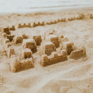 Sand Castle on Big Turtle Lake Beach